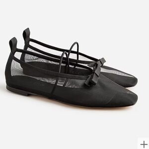 NIB - J.Crew Quinn Mary Jane ballet flats in mesh